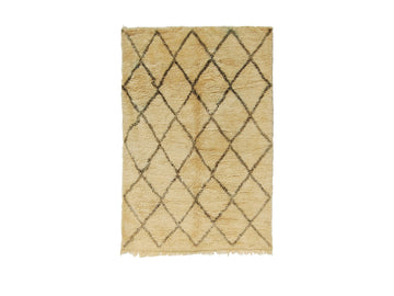 Vintage Moroccan Rug - Houdoue Morocco Collection Beni Ourain Rugs Of Morocco