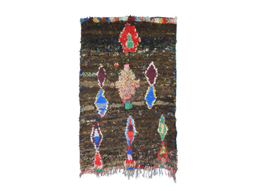 Vintage Moroccan Rug - Talasin Morocco Collection Boucherouite Rugs Of Morocco