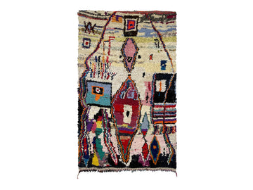 Vintage Moroccan Rug - Tharara Morocco Collection Boucherouite Rugs Of Morocco