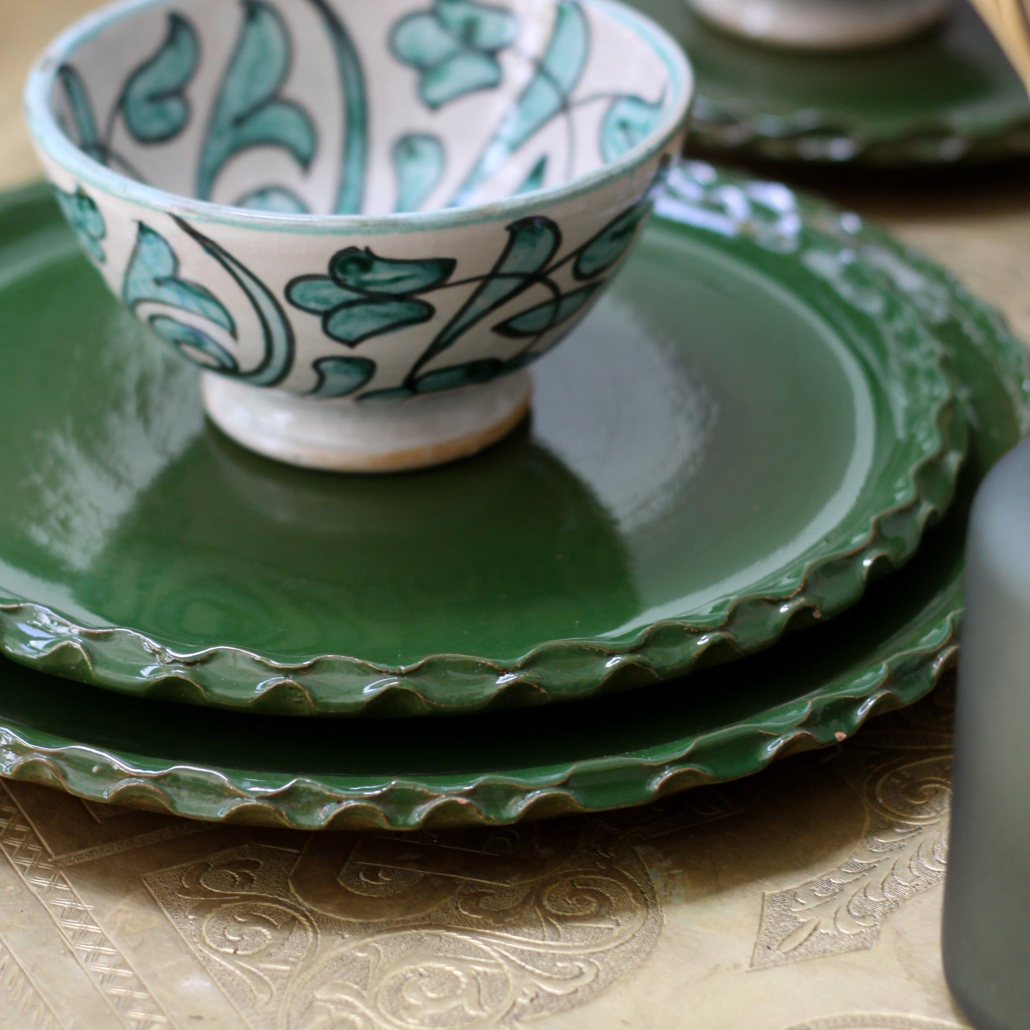 Ceramic plate Complexe Bouchaib Ceramic plates Rugs Of Morocco