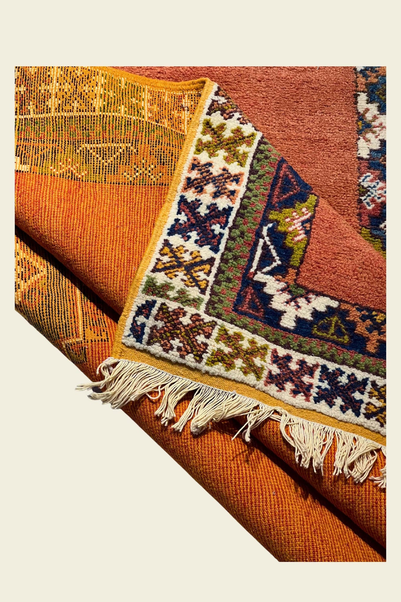 Kilim Moroccan Rug - KL101 - 5'3" X 8'6" Dar Bouchaib Marrakech Carpets Rugs Of Morocco