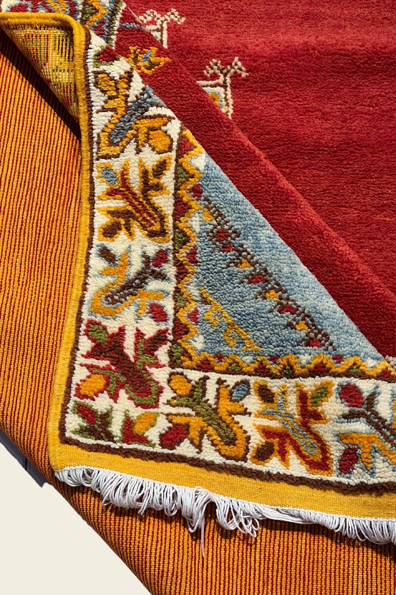 Kilim Moroccan Rug - KL102 - 5'1" X 8'2" Dar Bouchaib Marrakech Carpets Rugs Of Morocco