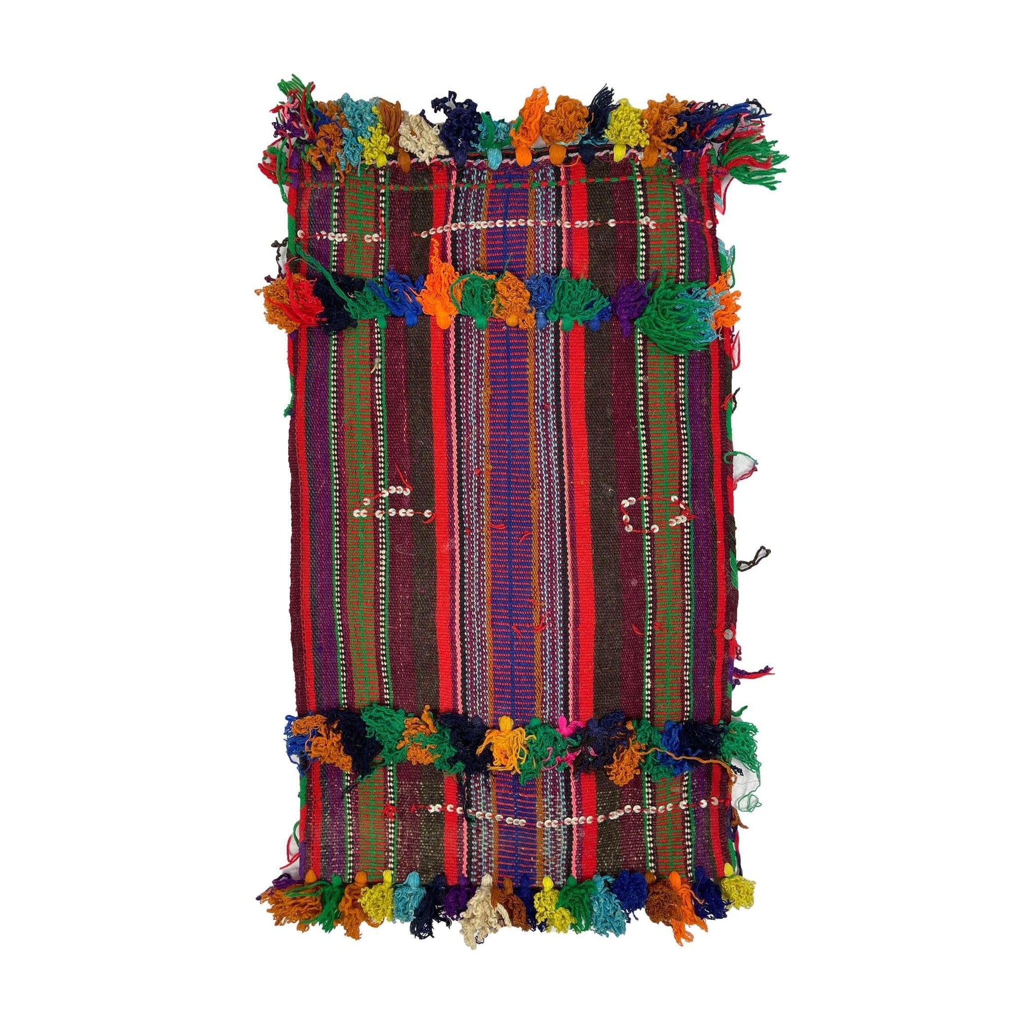 Kinza - Handmade Moroccan Cushion with Tassel Morocco Collection pillows Rugs Of Morocco