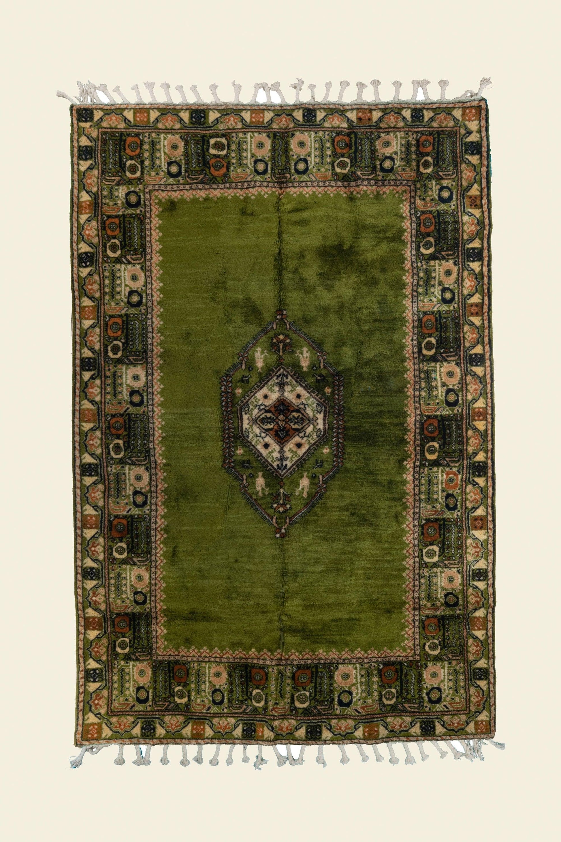 RBATI MOROCCAN CARPET 6'26" X 9'61" - PM107 Complexe Bouchaib Carpets Rugs Of Morocco