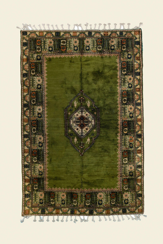 RBATI MOROCCAN CARPET 6'26" X 9'61" - PM107 Complexe Bouchaib Carpets Rugs Of Morocco