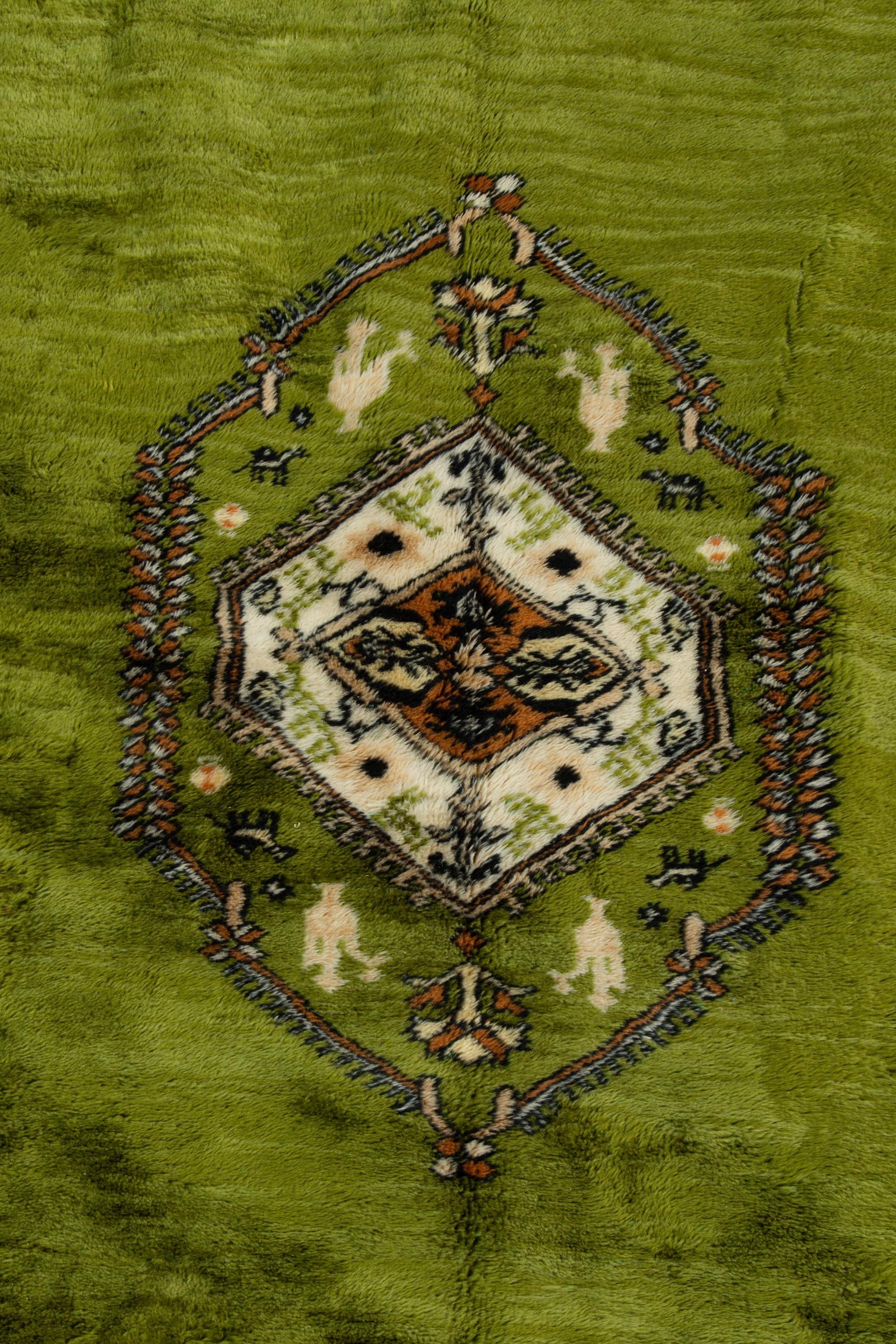 RBATI MOROCCAN CARPET 6'26" X 9'61" - PM107 Complexe Bouchaib Carpets Rugs Of Morocco