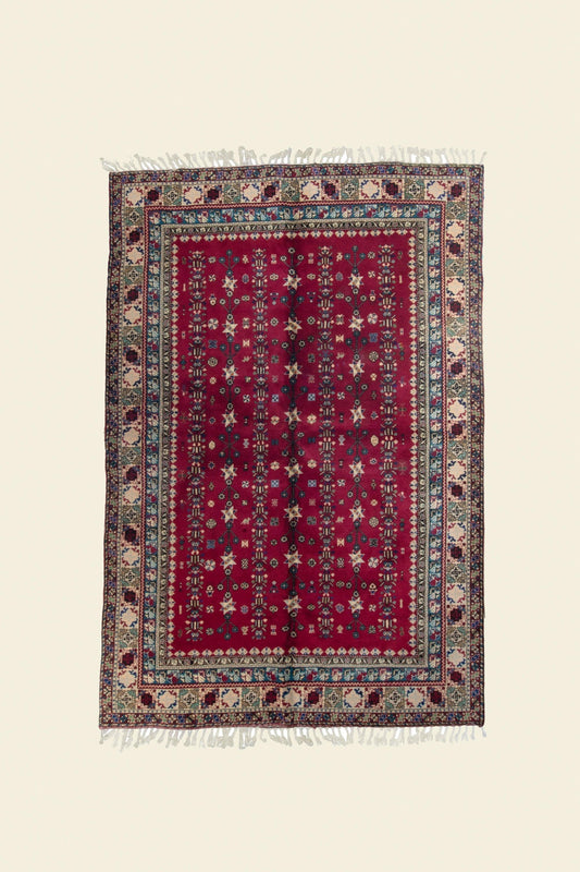 RBATI MOROCCAN CARPET 6'39" X 9'41" - PM108 Dar Bouchaib Marrakech Carpets Rugs Of Morocco