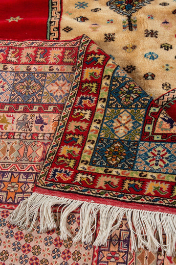 RBATI MOROCCAN CARPET 6'88" X 9'58" - PM104 Complexe Bouchaib Carpets Rugs Of Morocco