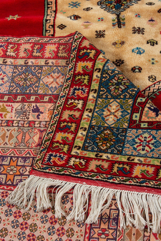 RBATI MOROCCAN CARPET 6'88" X 9'58" - PM104 Complexe Bouchaib Carpets Rugs Of Morocco