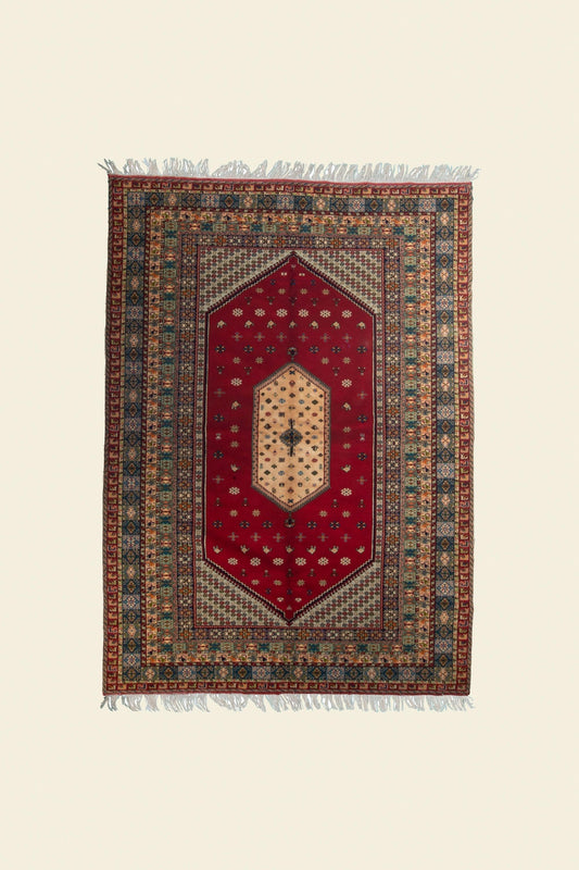 RBATI MOROCCAN CARPET 6'88" X 9'58" - PM104 Complexe Bouchaib Carpets Rugs Of Morocco