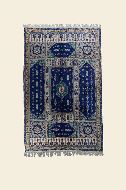 RBATI MOROCCAN CARPET 6'98" X 10'76" - PM103 Complexe Bouchaib Carpets Rugs Of Morocco