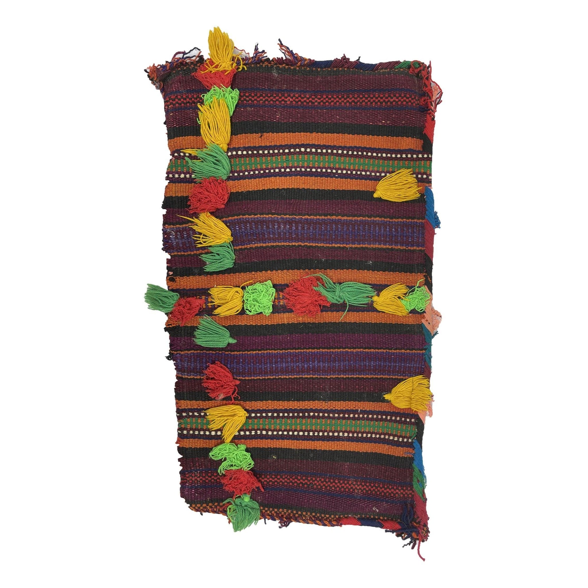 Tanveer - Berber Weave Moroccan Cushion with Tassel Morocco Collection pillows Rugs Of Morocco
