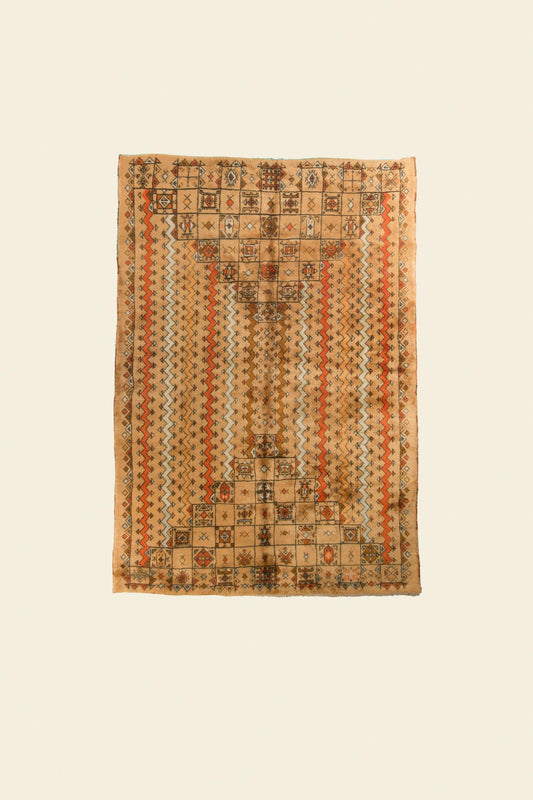 Timeless Elegance: Add a Warm Touch with a Light Brown Geometric Rug Complexe Bouchaib Carpets Rugs Of Morocco