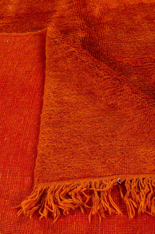 Vibrant Hand-Knotted Orange Rug: Add a Pop of Color to Your Space Dar Bouchaib Marrakech Carpets Rugs Of Morocco