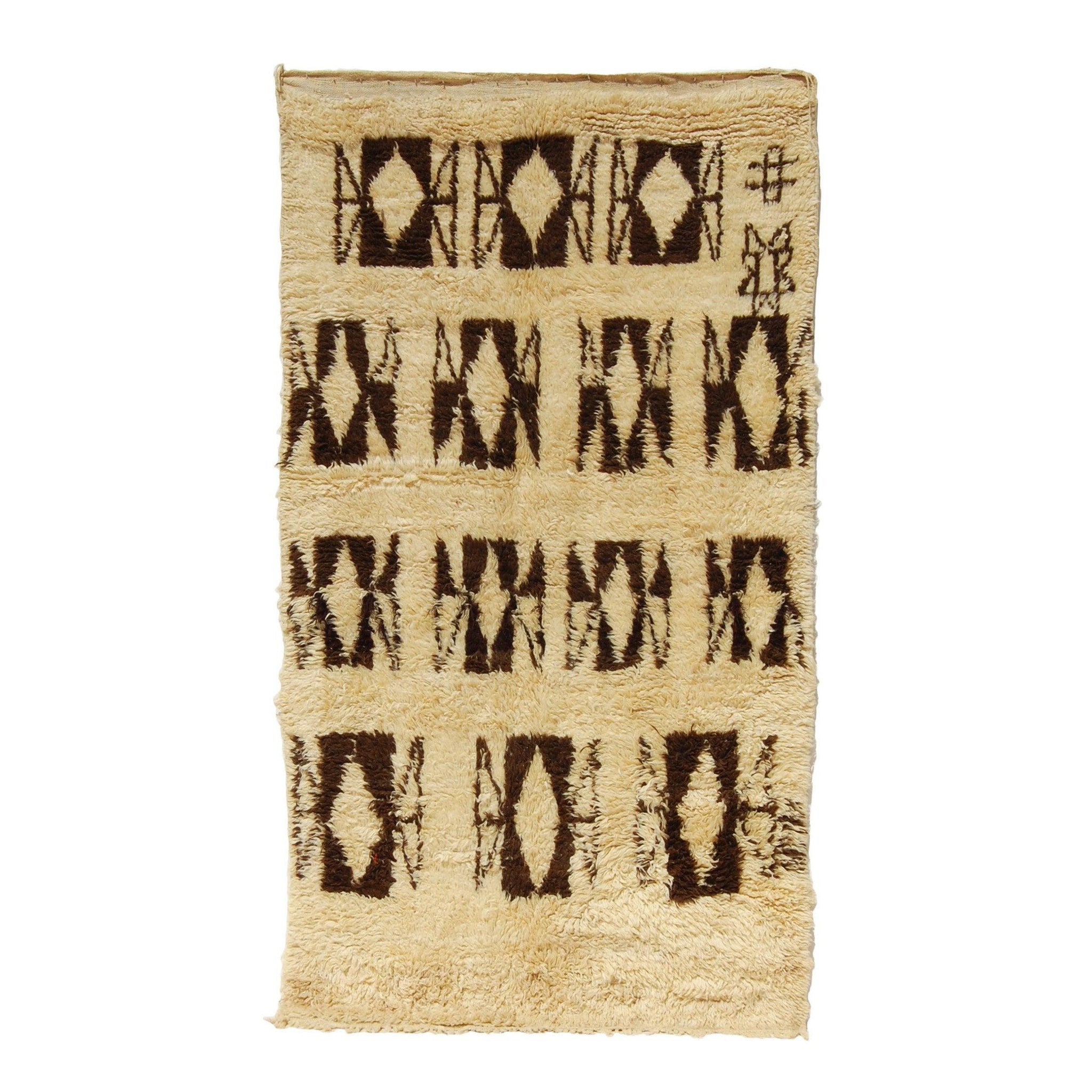 Vintage Moroccan Rug - Amastan Morocco Collection Beni Ourain Rugs Of Morocco