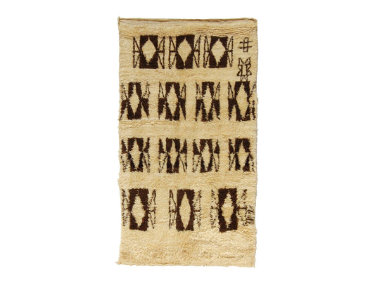 Vintage Moroccan Rug - Amastan Morocco Collection Beni Ourain Rugs Of Morocco