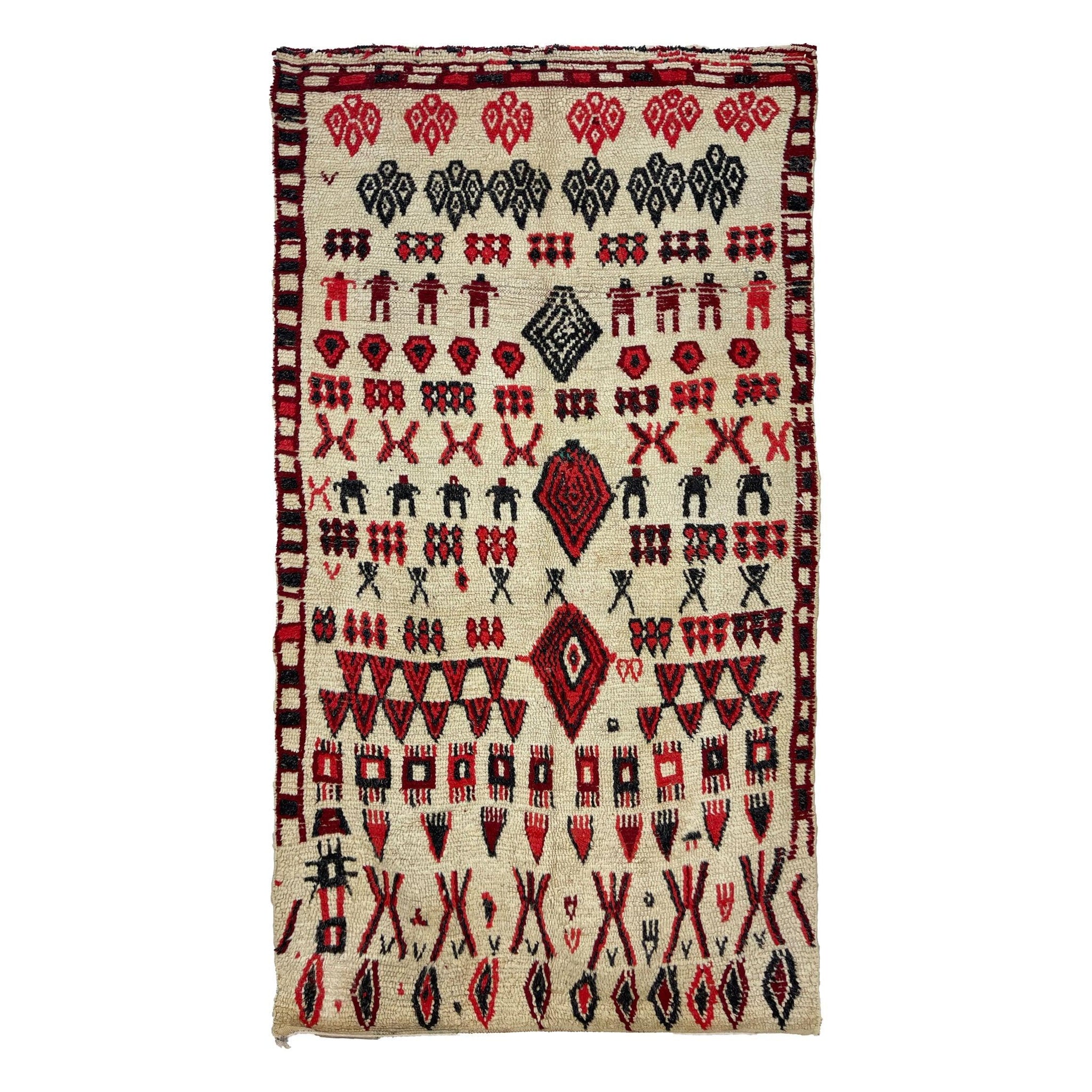 Vintage Moroccan Rug - Amira Morocco Collection Azilal Rugs Of Morocco