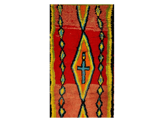 Vintage Moroccan Rug - Anzi Morocco Collection Boujaad Rugs Of Morocco