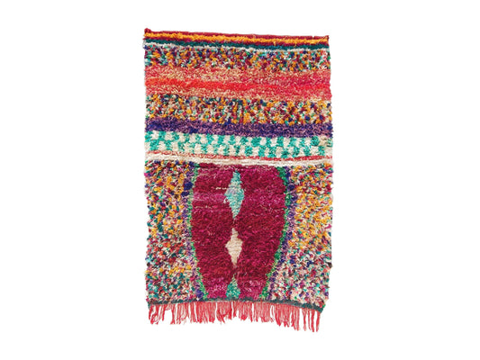 Vintage Moroccan Rug - Asilah Morocco Collection Boucherouite Rugs Of Morocco