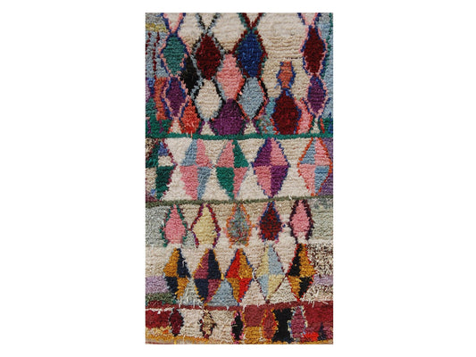 Vintage Moroccan Rug - Ayachi Morocco Collection Boucherouite Rugs Of Morocco