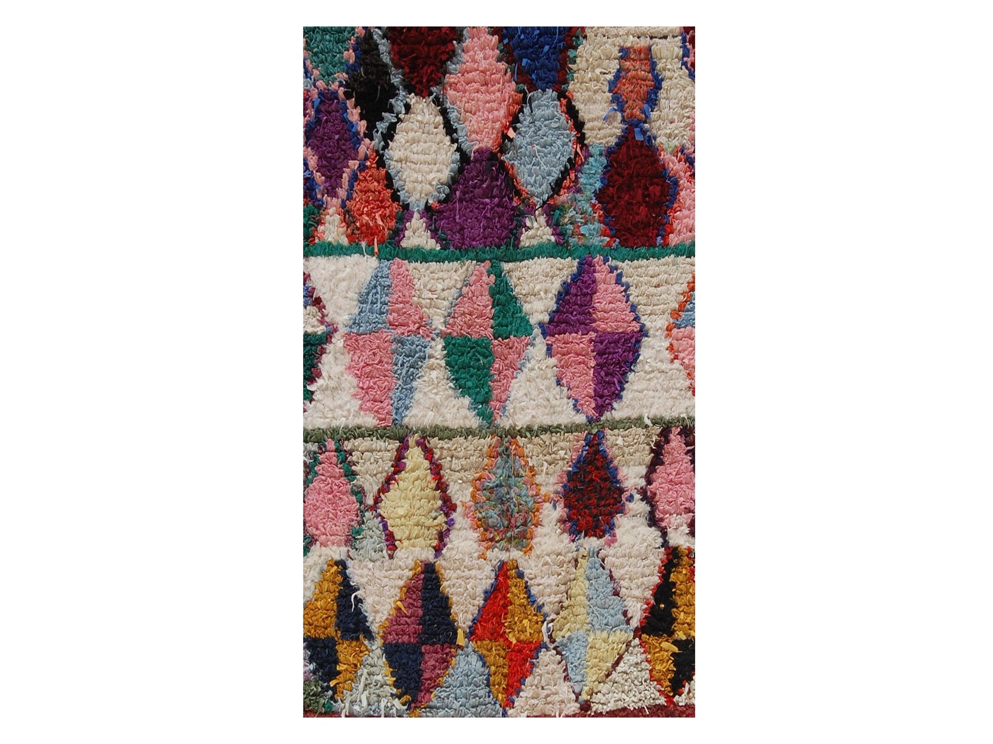 Vintage Moroccan Rug - Ayachi Morocco Collection Boucherouite Rugs Of Morocco