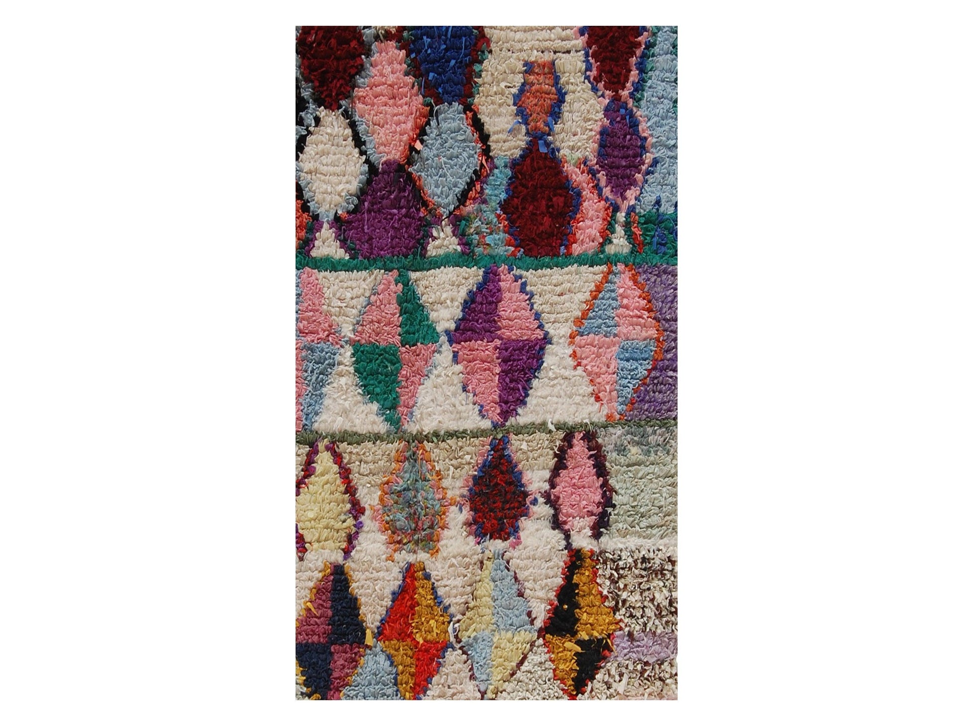 Vintage Moroccan Rug - Ayachi Morocco Collection Boucherouite Rugs Of Morocco