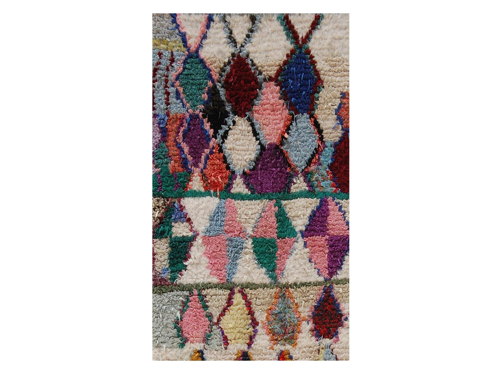 Vintage Moroccan Rug - Ayachi Morocco Collection Boucherouite Rugs Of Morocco