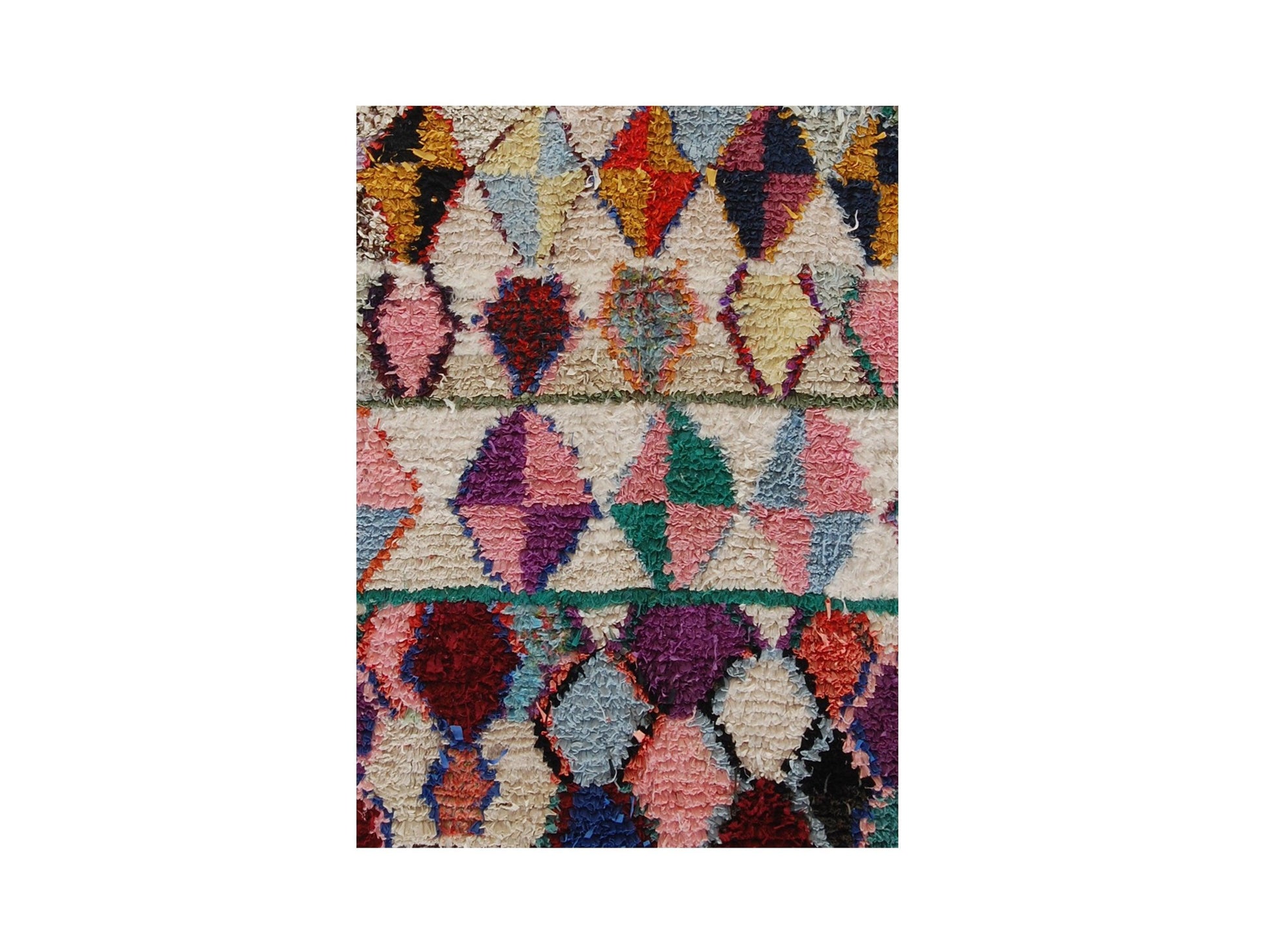 Vintage Moroccan Rug - Ayachi Morocco Collection Boucherouite Rugs Of Morocco