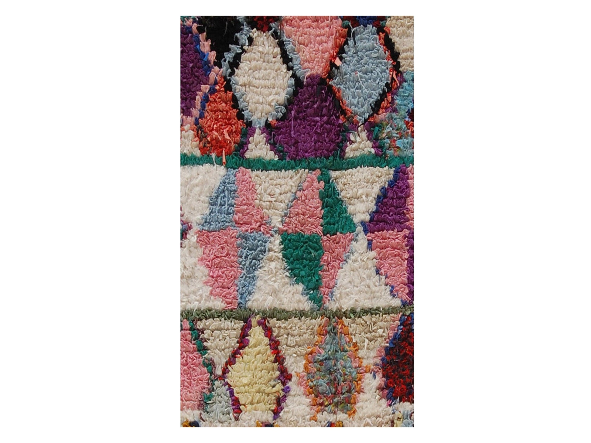 Vintage Moroccan Rug - Ayachi Morocco Collection Boucherouite Rugs Of Morocco