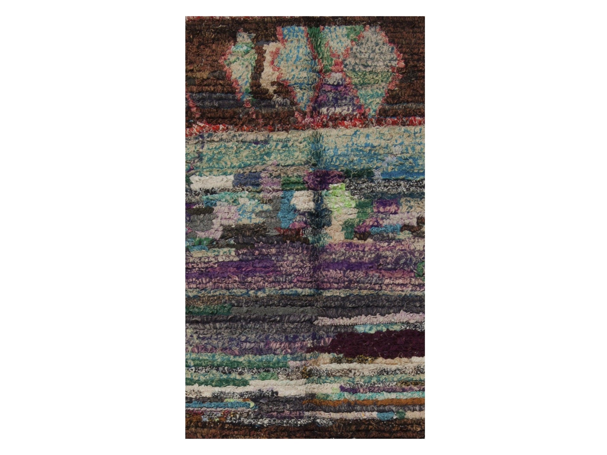 Vintage Moroccan Rug - Azruki Morocco Collection Boucherouite Rugs Of Morocco