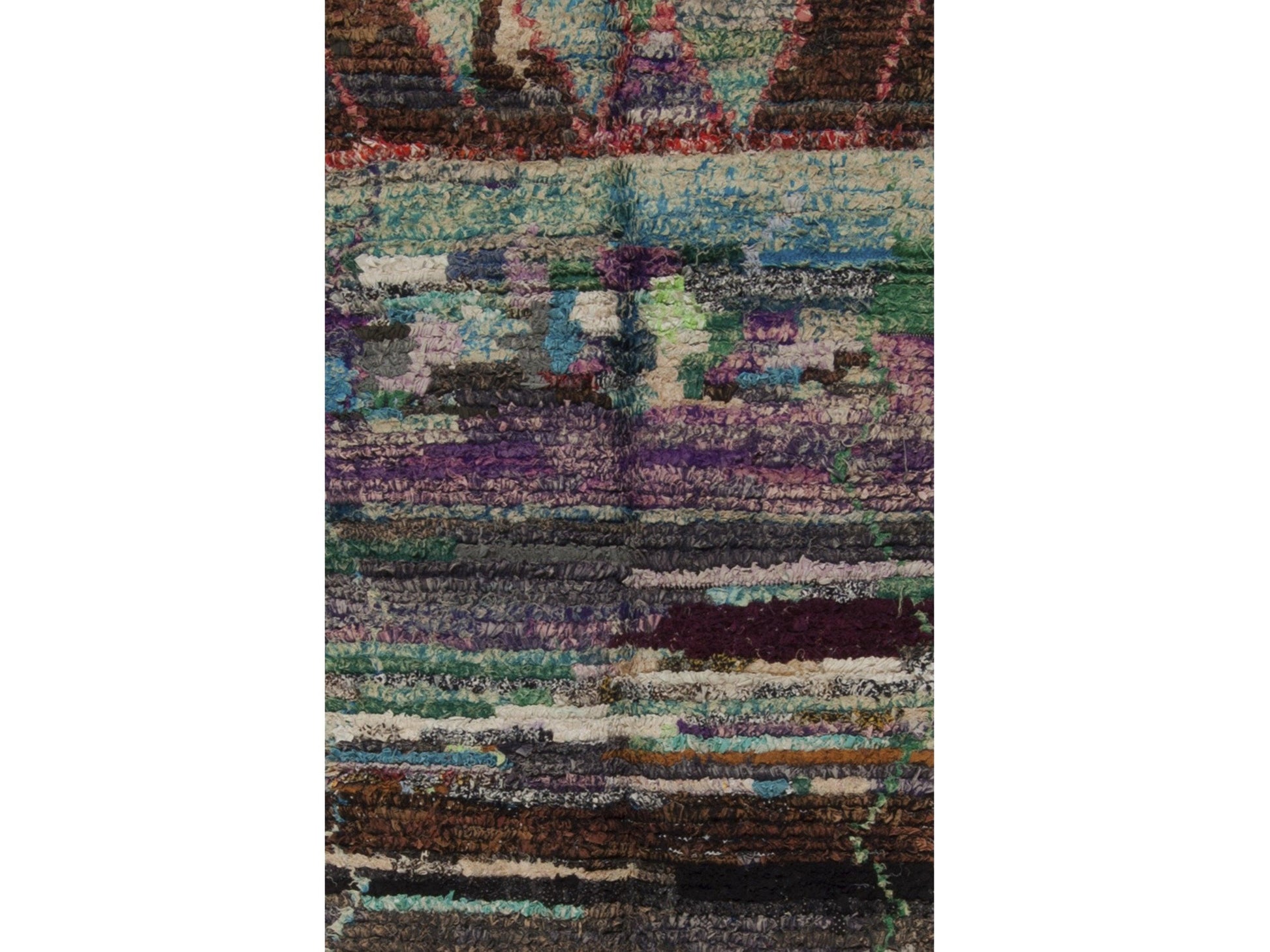 Vintage Moroccan Rug - Azruki Morocco Collection Boucherouite Rugs Of Morocco
