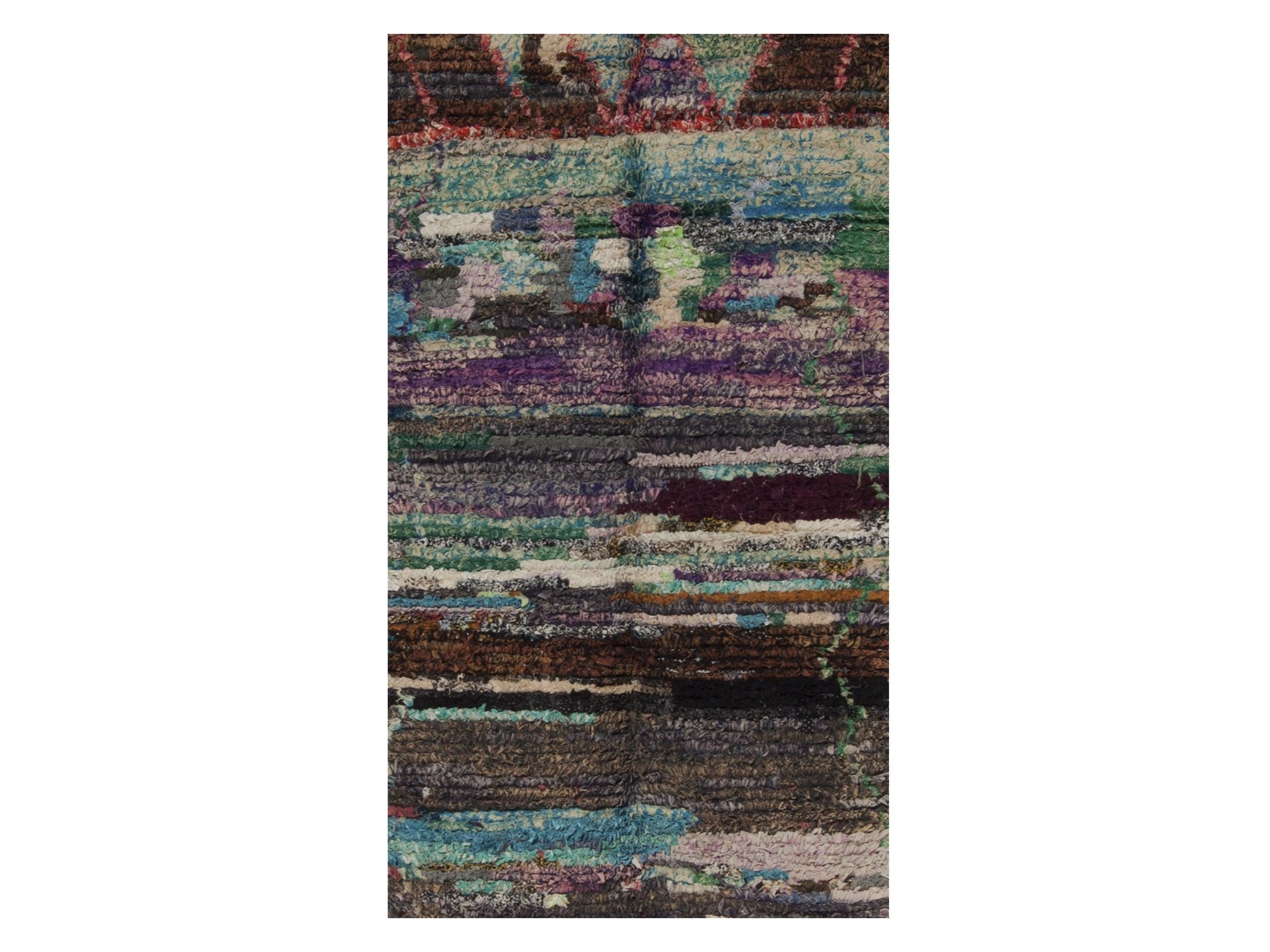 Vintage Moroccan Rug - Azruki Morocco Collection Boucherouite Rugs Of Morocco