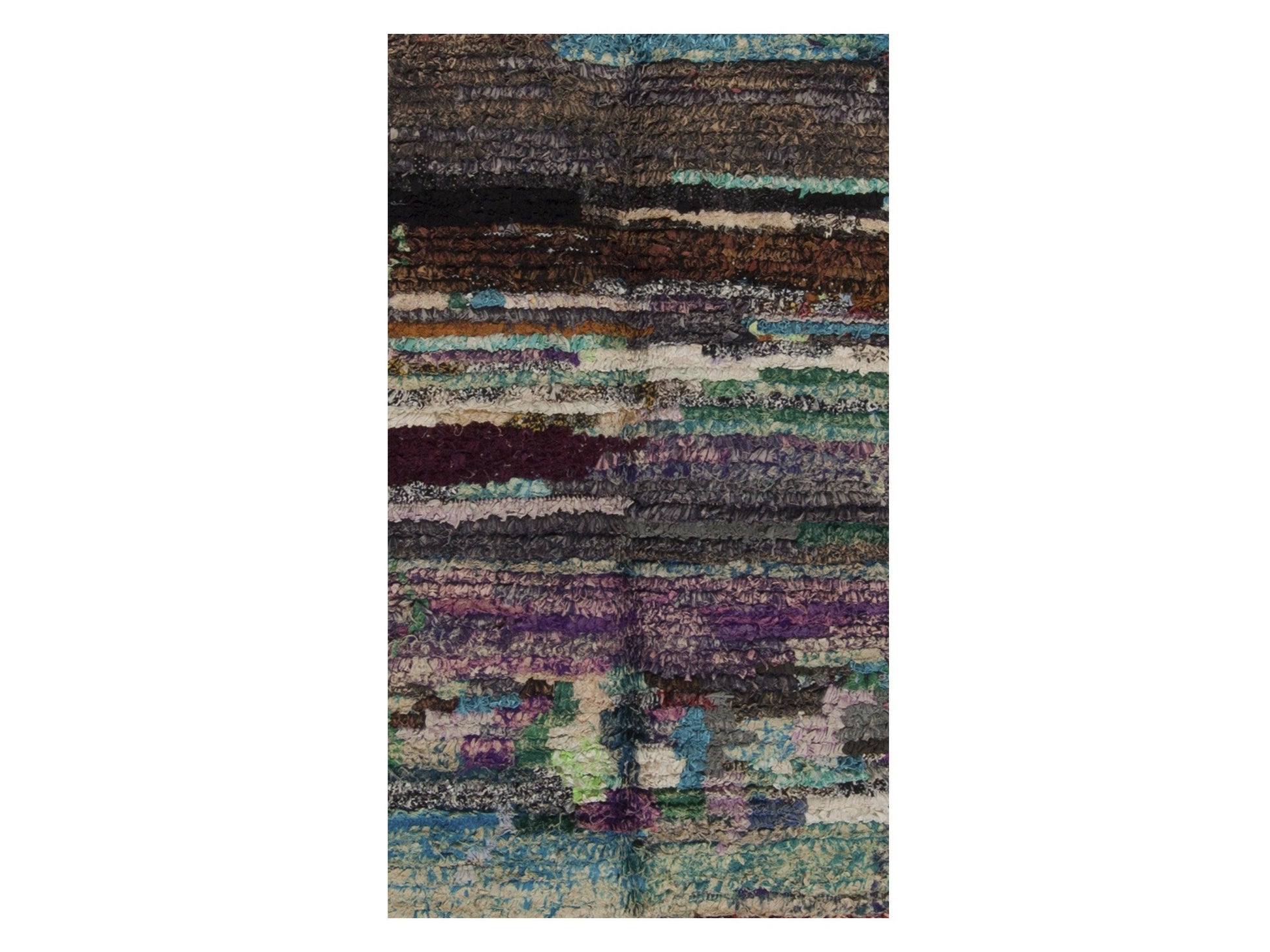 Vintage Moroccan Rug - Azruki Morocco Collection Boucherouite Rugs Of Morocco