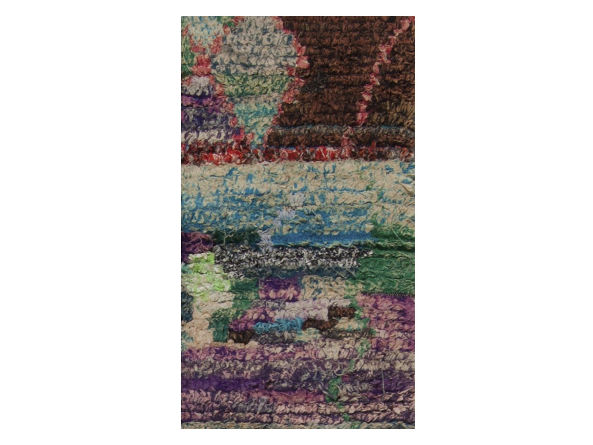 Vintage Moroccan Rug - Azruki Morocco Collection Boucherouite Rugs Of Morocco