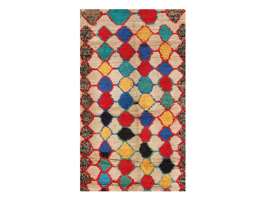 Vintage Moroccan Rug - Badis Morocco Collection Azilal Rugs Of Morocco