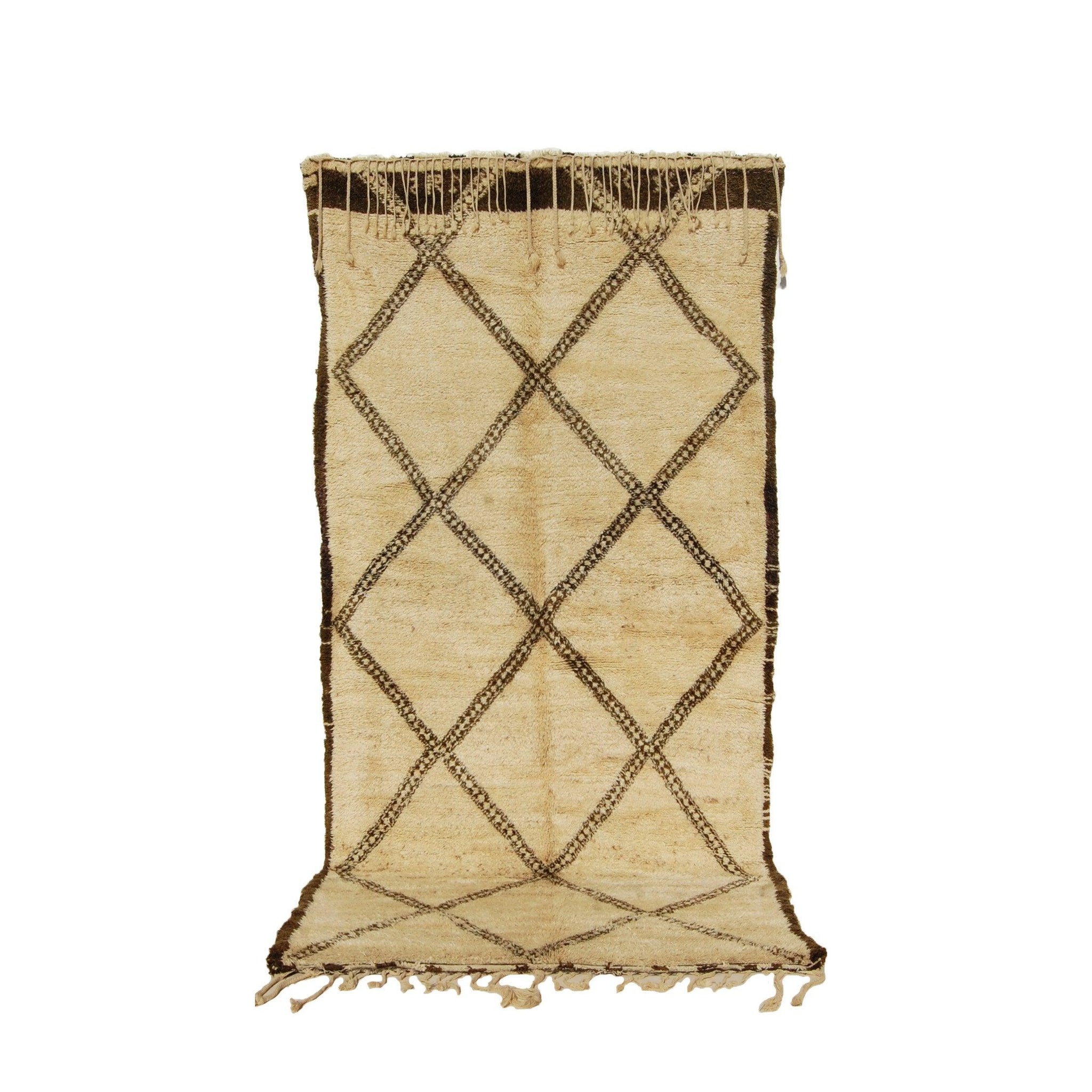 Vintage Moroccan Rug - Banafsaji Morocco Collection Beni Ourain Rugs Of Morocco