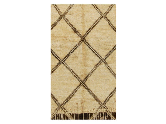 Vintage Moroccan Rug - Banafsaji Morocco Collection Beni Ourain Rugs Of Morocco