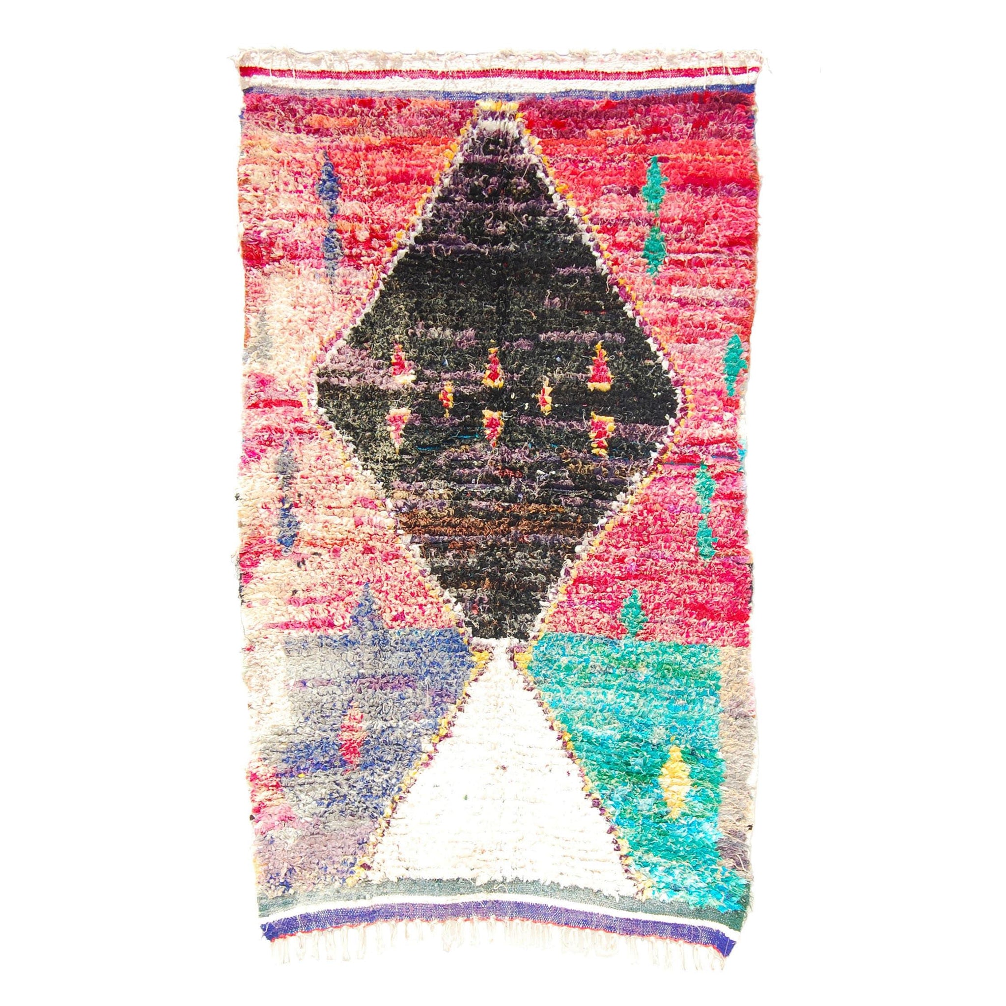 Vintage Moroccan Rug - Baragsen Morocco Collection Boucherouite Rugs Of Morocco