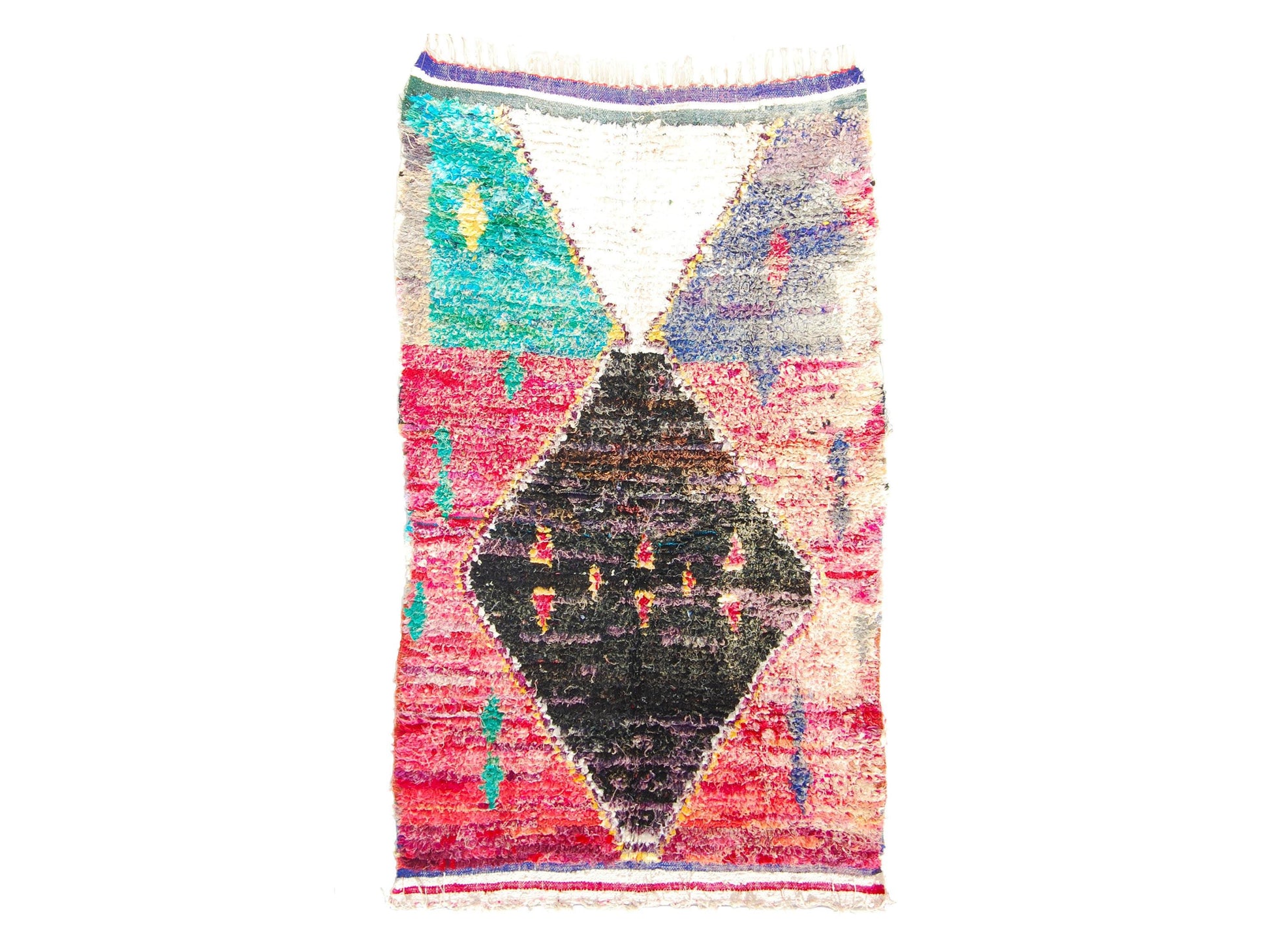 Vintage Moroccan Rug - Baragsen Morocco Collection Boucherouite Rugs Of Morocco
