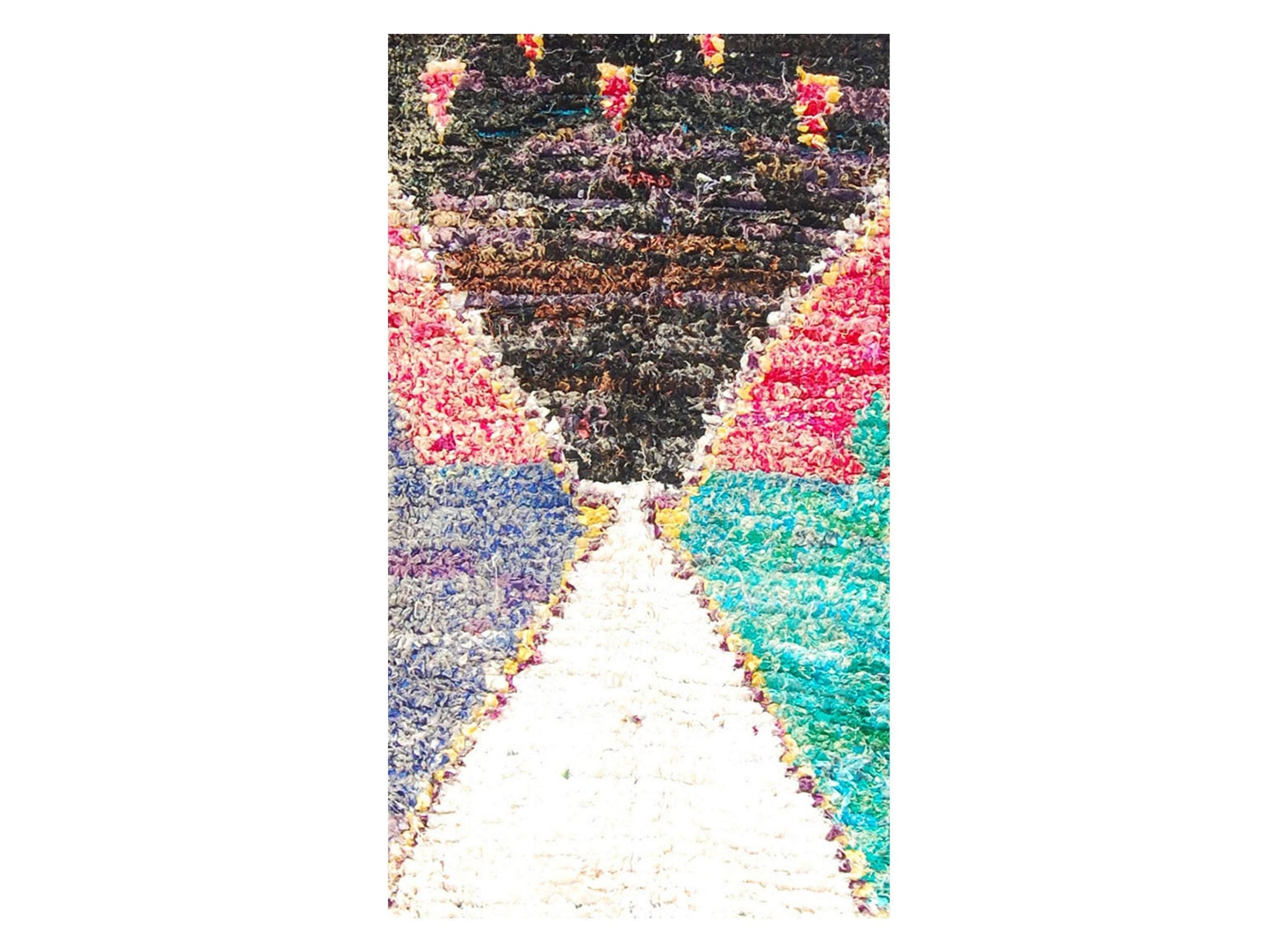 Vintage Moroccan Rug - Baragsen Morocco Collection Boucherouite Rugs Of Morocco