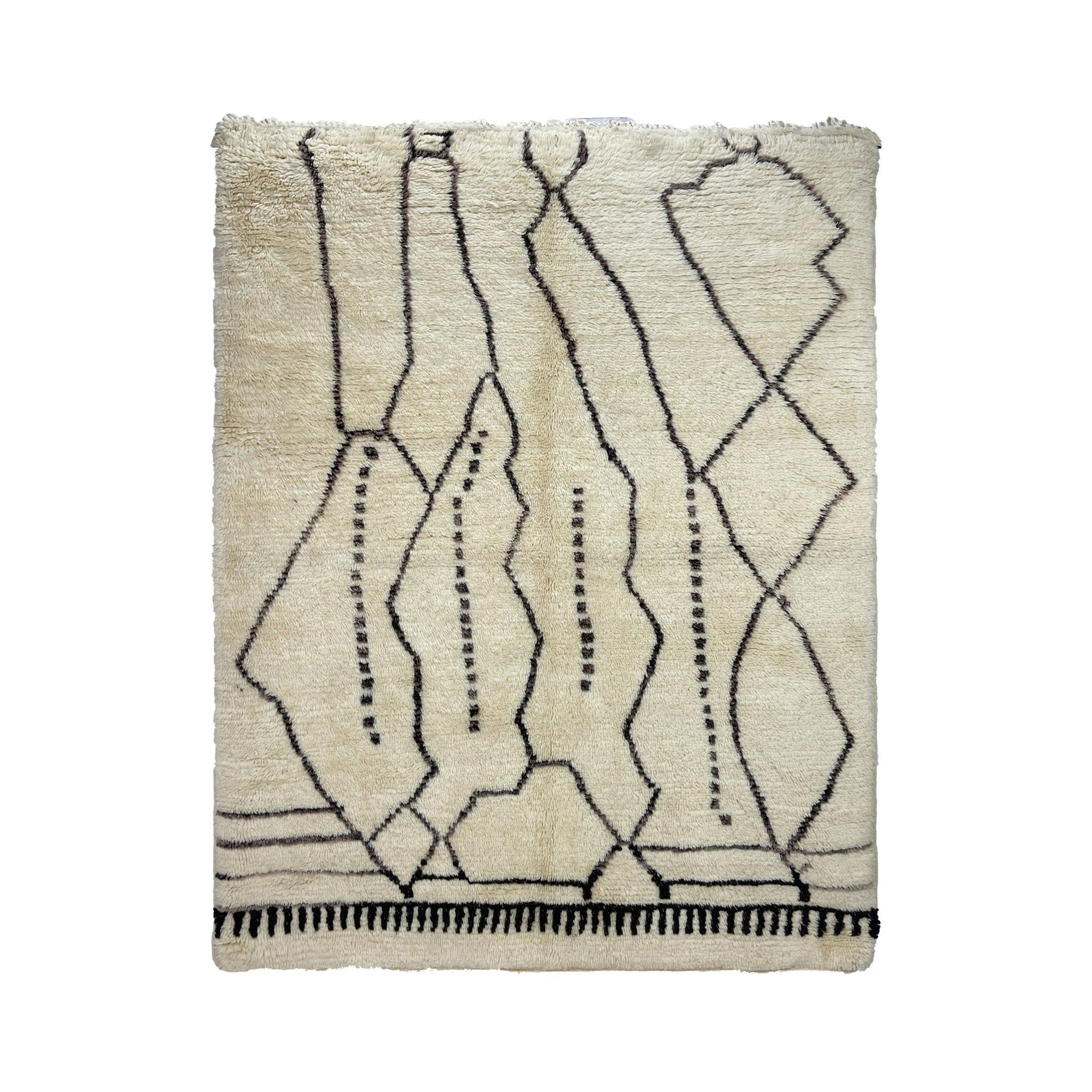 Vintage Moroccan Rug - Barda Morocco Collection Beni Ourain Rugs Of Morocco