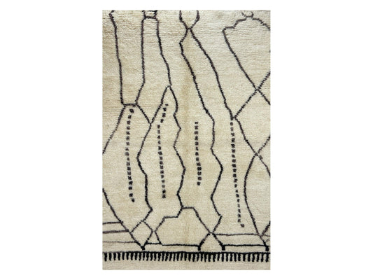 Vintage Moroccan Rug - Barda Morocco Collection Beni Ourain Rugs Of Morocco