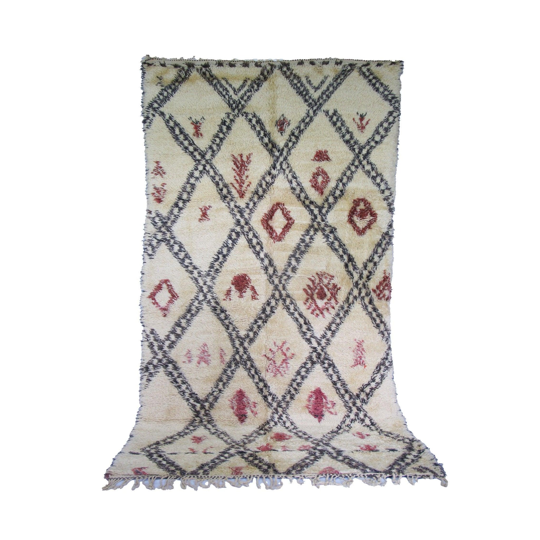 Vintage Moroccan Rug - Echoes Morocco Collection Beni Ourain Rugs Of Morocco