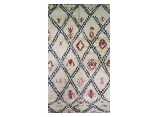 Vintage Moroccan Rug - Echoes Morocco Collection Beni Ourain Rugs Of Morocco