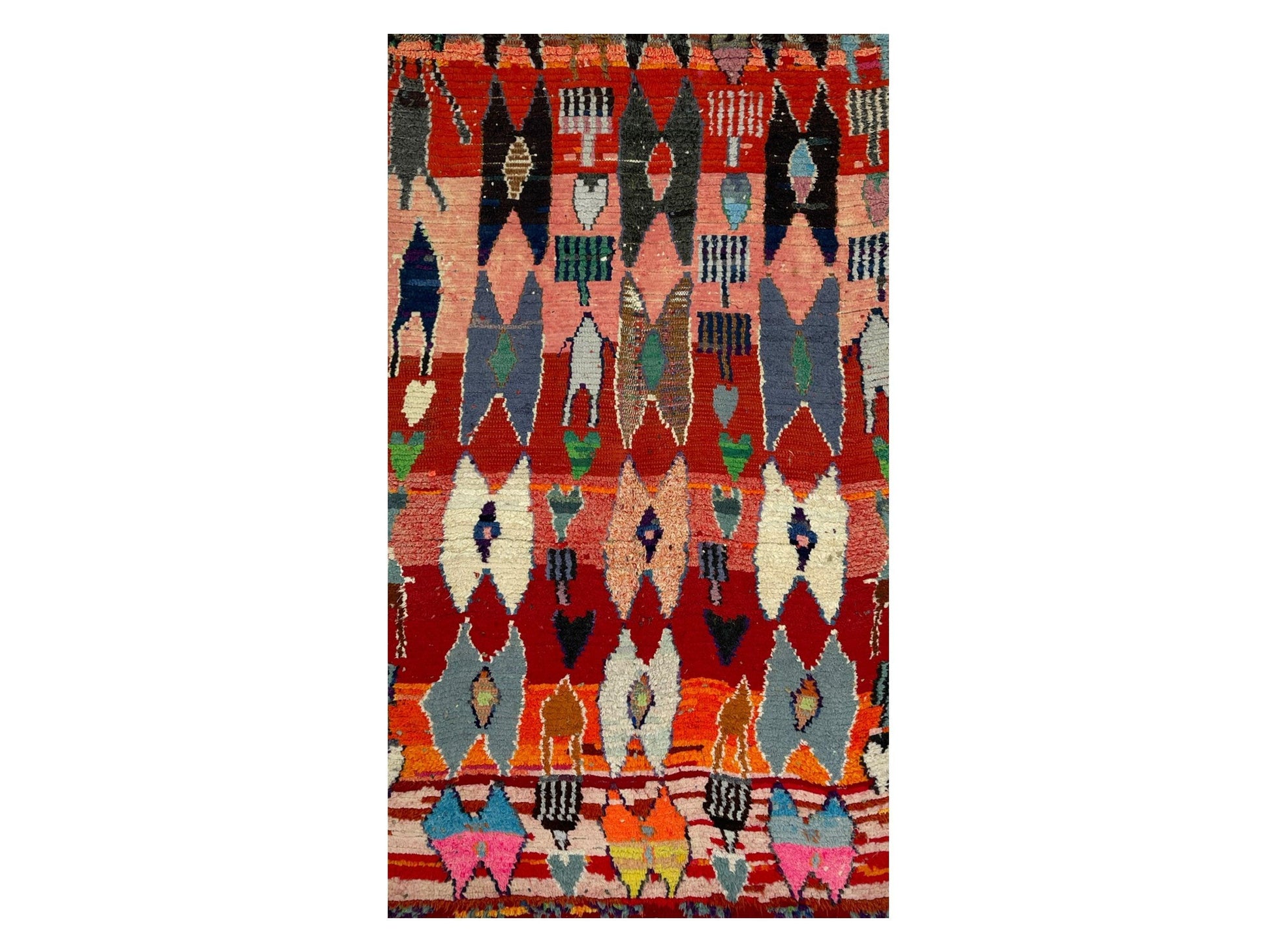 Vintage Moroccan Rug - Eclipse Morocco Collection Boucherouite Rugs Of Morocco