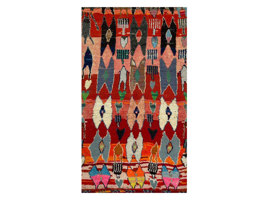 Vintage Moroccan Rug - Eclipse Morocco Collection Boucherouite Rugs Of Morocco