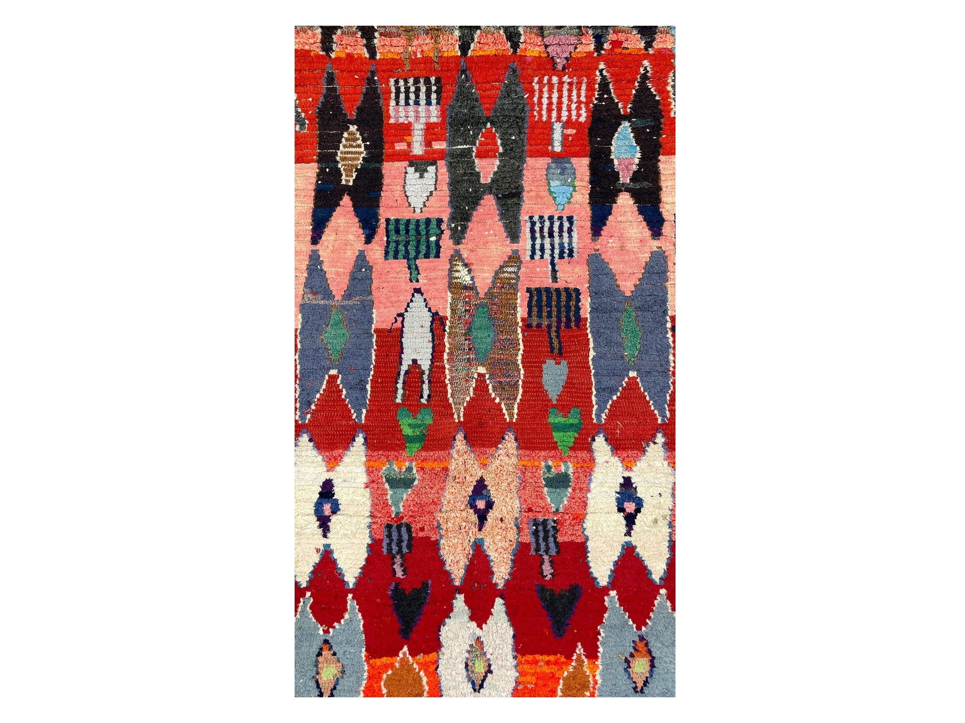 Vintage Moroccan Rug - Eclipse Morocco Collection Boucherouite Rugs Of Morocco