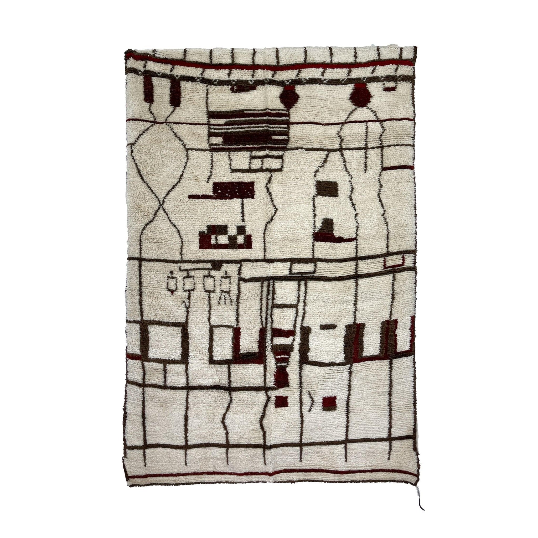 Vintage Moroccan Rug - Elkaissa Morocco Collection Azilal Rugs Of Morocco