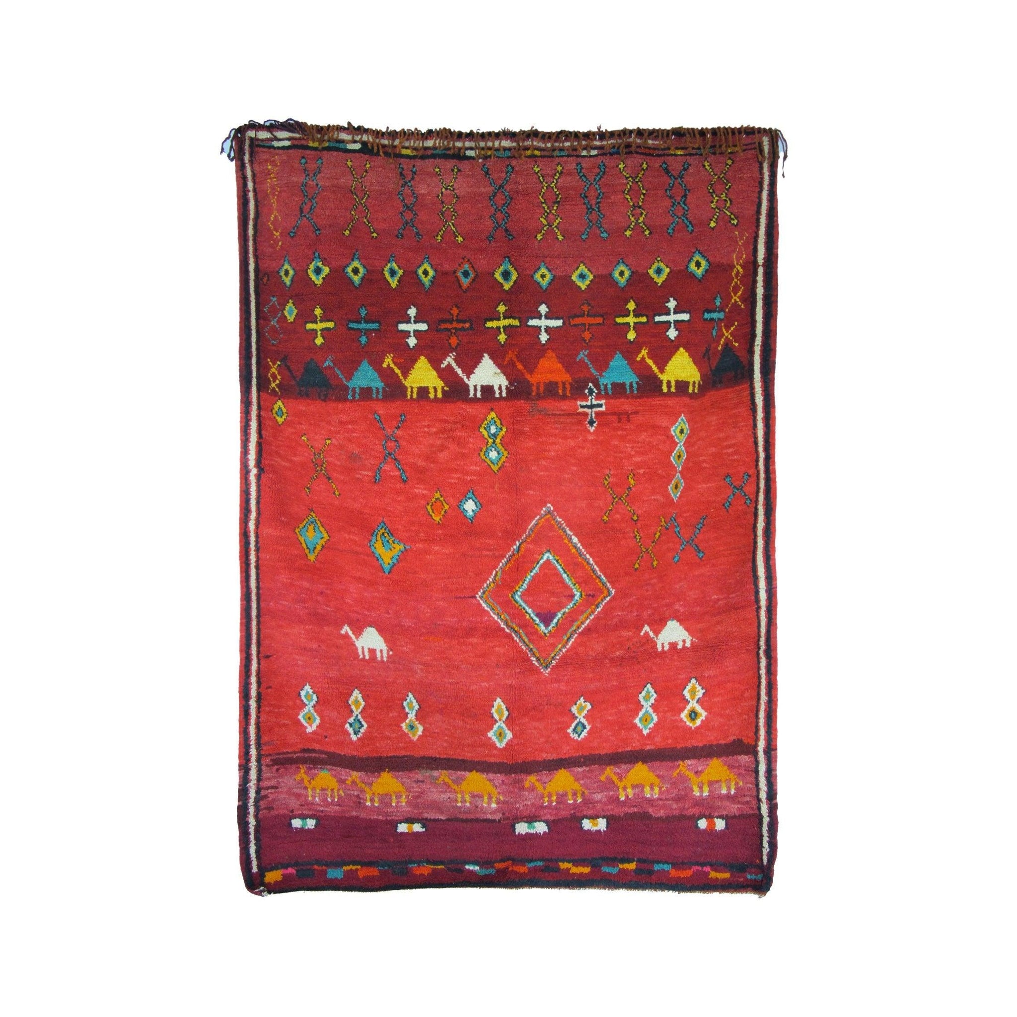 Vintage Moroccan Rug - Ghanim Morocco Collection Boujaad Rugs Of Morocco