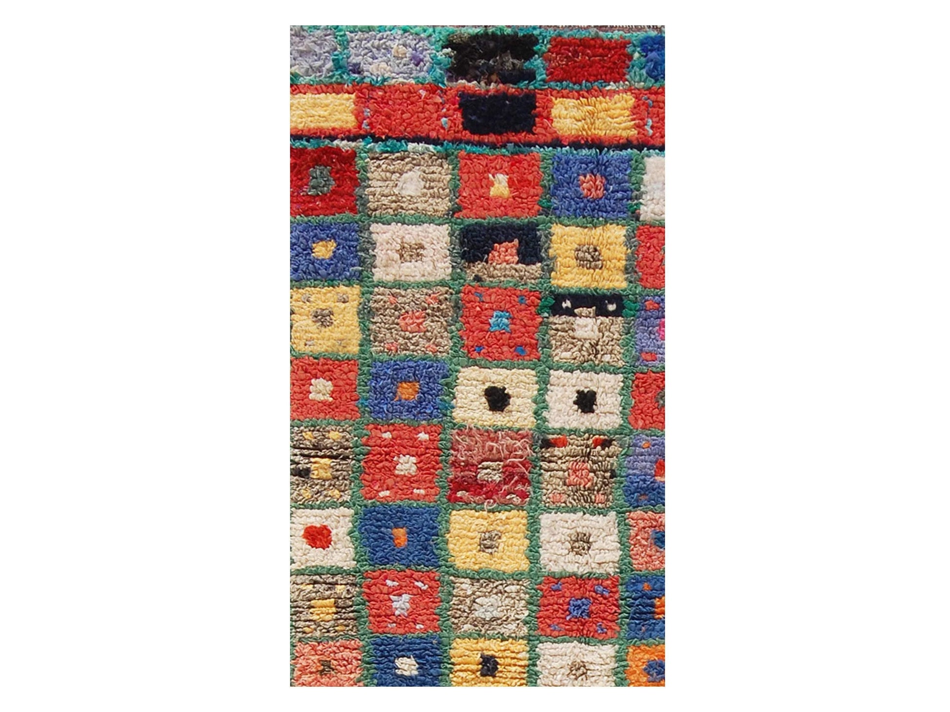 Vintage Moroccan Rug - Gwafa Morocco Collection Boucherouite Rugs Of Morocco